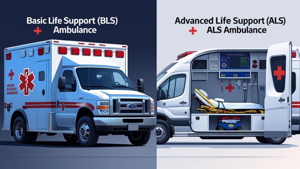 Difference between BLS Ambulance and ALS Ambulance